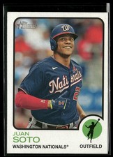 2022 Topps Heritage #154d Juan Soto Team Name Color Swap Variation