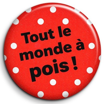 Alle gepunktet - Badge 38mm Button Pin