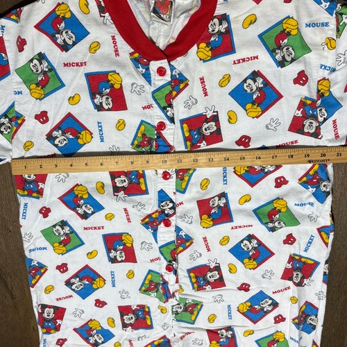 De colección Disney Mickey Mouse Raro Una Pieza Ropa de Dormir Pijama Adulto Pequeño AOP - Imagen 7 de 10