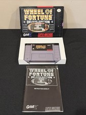 Wheel of Fortune Deluxe Edition Super Nintendo SNES - Box/Manual/Tested!