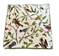 Pottery Barn Spring Sparrow Euro Shams Set of 2  24" x 24" 100% Cotton Zipper
