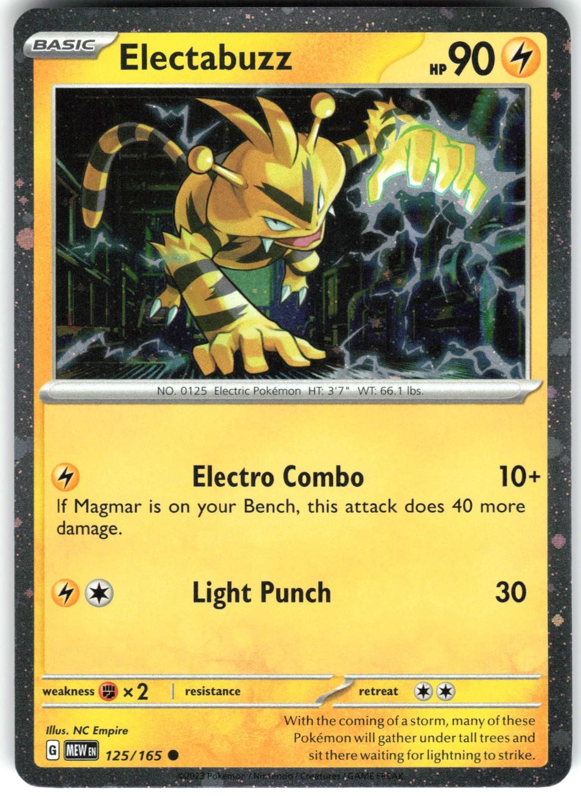 Electabuzz (Cosmos Holo) 125/165 Promo Miscellaneous Cards & Products Pokemon NM