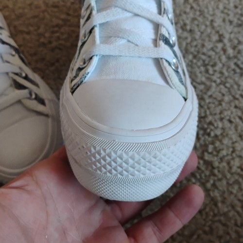 Converse All Star Zebra Plateau High Top Damenschuhe Größe 7 weiß schwarz - Bild 5 von 13