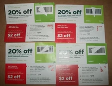 Savers Thrift Store coupon lot 20% off entire purchase expires 12-31-25 lot of 4