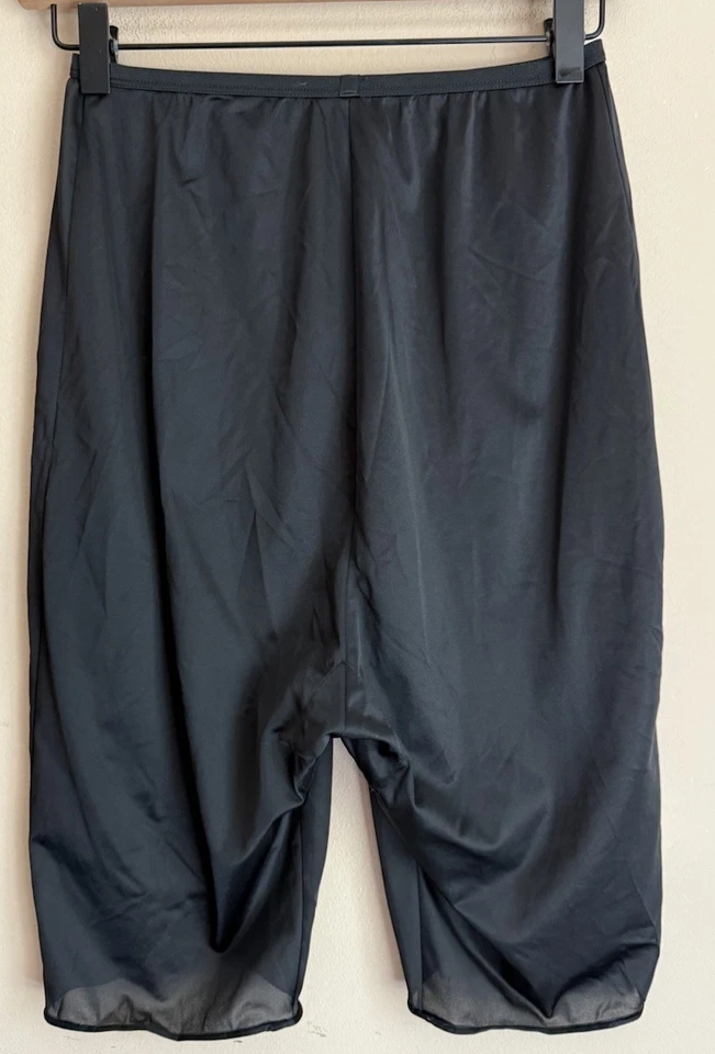 Pettipants Vanity Fair Pettipants de nailon vintage años 60 negro tamaño pequeño borde de encaje Foto 4 de 4