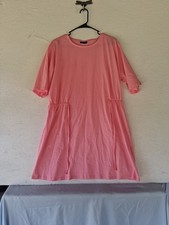 ASOS DESIGN Tie Side Cinched Waist Shirt Dress Women's Size M