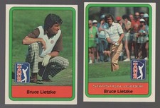 Lot of 2 - 1982 Donruss Golf Set Break Bruce Lietzke #4 PGA Tour