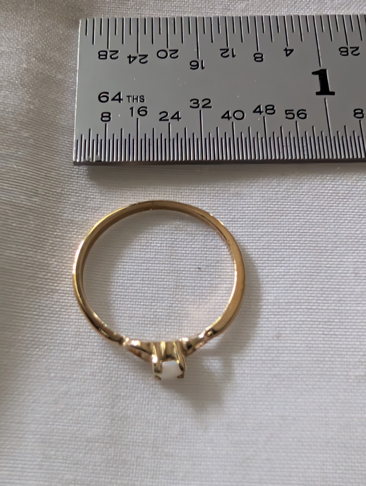 Infant Opal Ring 10K Gold - image 1