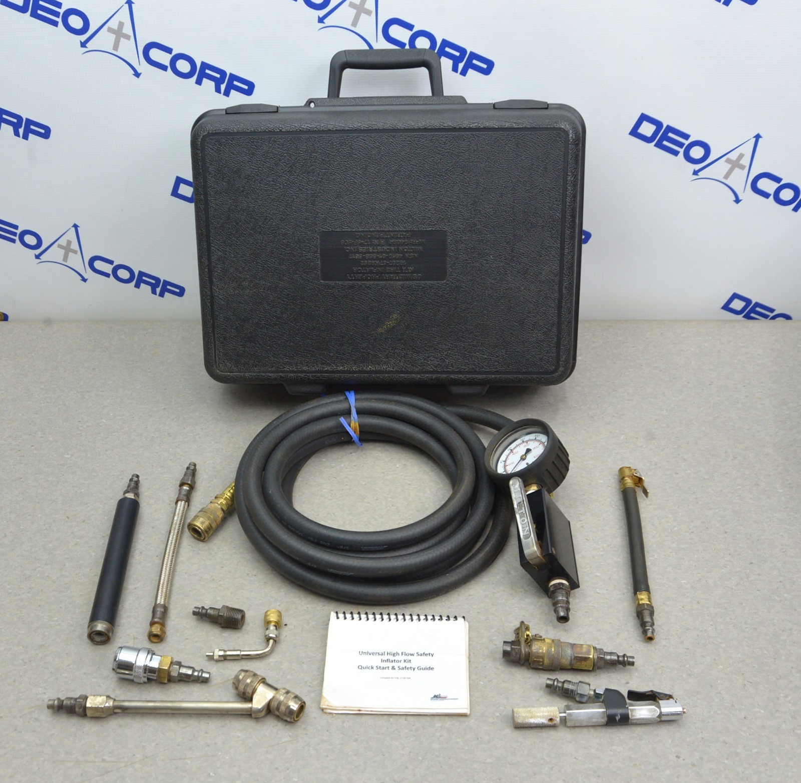 Milton Industrie 17-6F-506 Universal High Flow Safety Tire Inflator Kit Military