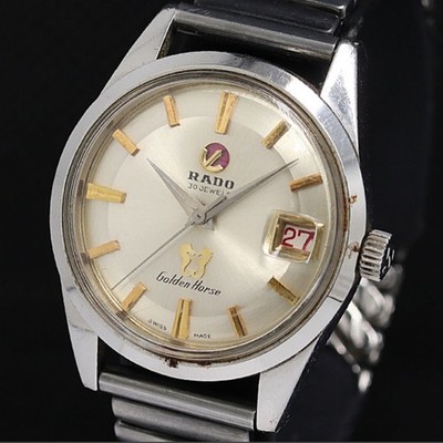 Vintage RADO Golden Horse Automatic Silver Dial Stainless Steel