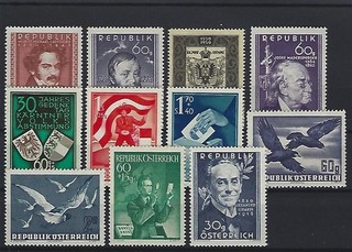 Österreich Jahrgang 1950 postfrisch komplett