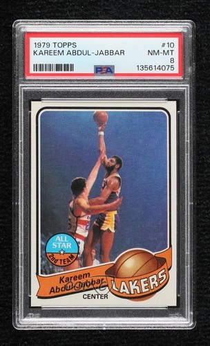 1979-80 Topps Kareem Abdul-Jabbar #10 PSA 8 HOF 0y8e
