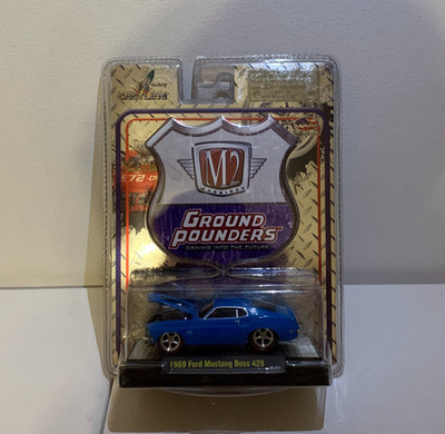 M2 Machines   Ground Pounders   1969 Ford Mustang Boss 429 (blau)