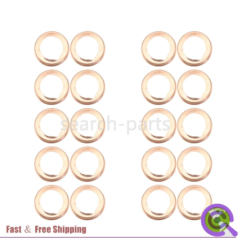 Junta de arandela aplastante tapón de drenaje de aceite de metal para Nissan Infiniti 11026-JA00A Foto 4 de 4