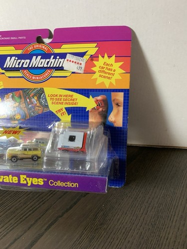 1989 Galoob Micro Machines Private Eyes Collection #12 Three Vehicles NOC - Picture 3 of 4
