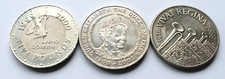 Set of Three Uncirculated 5 Pound Crown Coins: 1999, 2002 and 2006