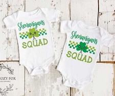 St Patricks Day Baby Bodysuit - Shamrock Shenanigans Outfit