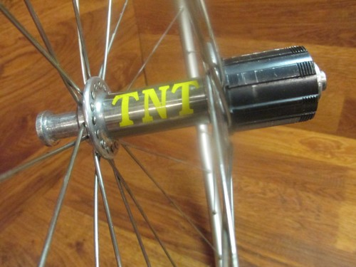 VINTAGE MAVIC MACH 2 32H TNT ULTIMATE TITANIUM 10 SPEED 700C TUBULAR WHEEL SET - Picture 3 of 12