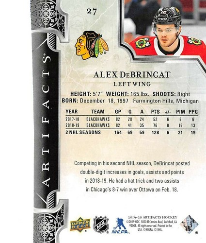 Artefacts Emerald #27 Alex DeBrincat 2019-20/99 - Imagen 2 de 2