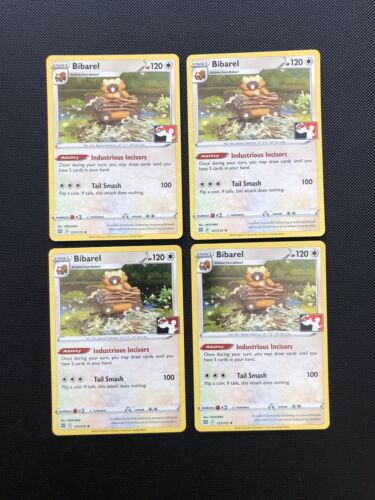 4x Bibarel Cosmos Holo Pokemon Prize Pack Promo NM  121/172 FAST SHIP play set - Picture 1 of 1