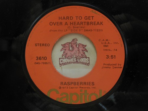 Raspberries – Tonight / Hard To Get Over A Heartbreak, 45 RPM EX (16M) - Picture 2 of 2