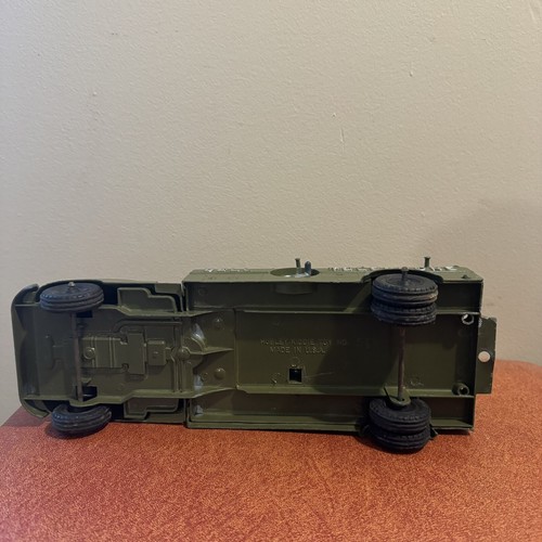HUBLEY #504 METAL 1948 GMC BELL TELEPHONE ARMY GREEN TRUCK Pressed Steel Toy - Picture 9 of 9