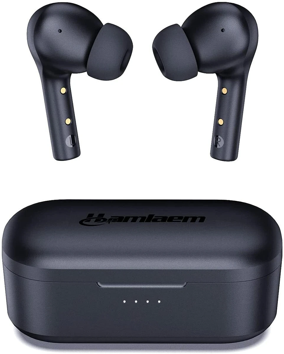 Hamlaem True Wireless Bluetooth Earbuds Wireless Charging Case 30