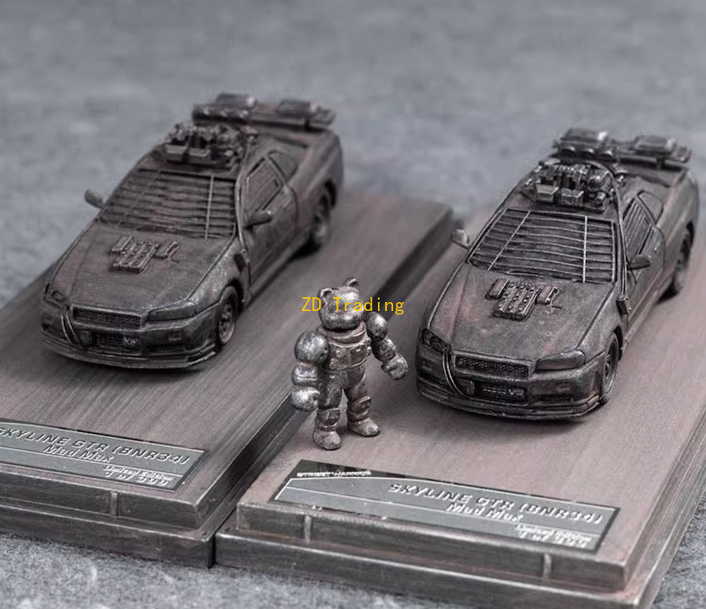 ZD SW 1:64 Skyline GTR R34 Mad Max Figure Sports Model Diecast