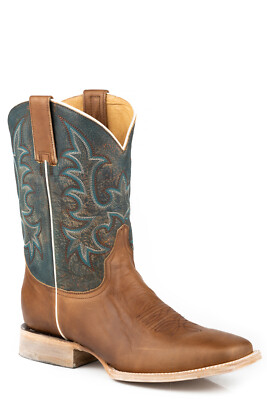 Bottes western à enfiler Stetson Obadiah Bullhide homme cuir