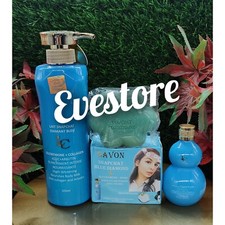 3pc. Lait snapchat blue lotion, serum and exfoliating soap.  