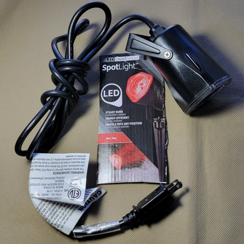 Gemmy LED Light Show SpotLight Red Outdoor Energy-Efficient Steady Burn Swivels - Picture 2 of 12