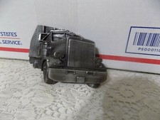 Semi Truck Trucker Trucking 3D Bergamot Brass Works Vintage Belt Buckle 1977