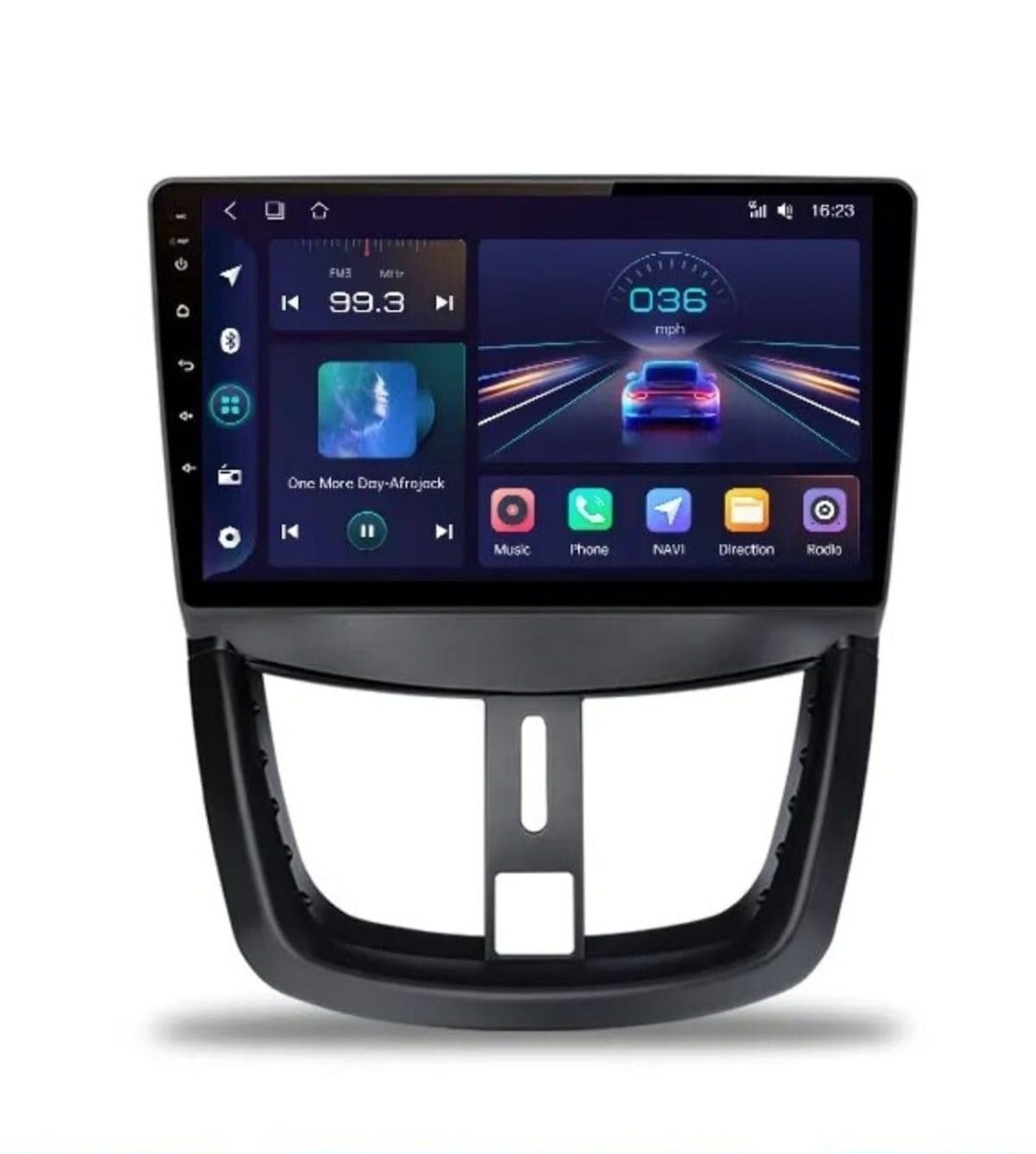 Autoradio Android CarPlay pour Peugeot 207 et 206+ avec écran tactile 7 pouces