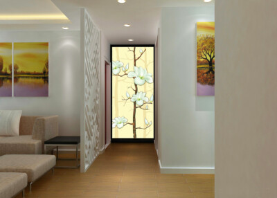 3D White Flower Branch K715 Wallpaper Mural Self-adhesive Removable Sticker Kay