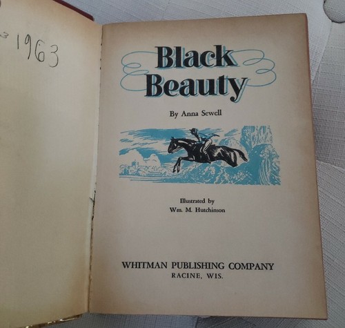 BLACK BEAUTY Anna Sewell Vintage Children's Hardback Book Whitman Classics - Picture 3 of 4