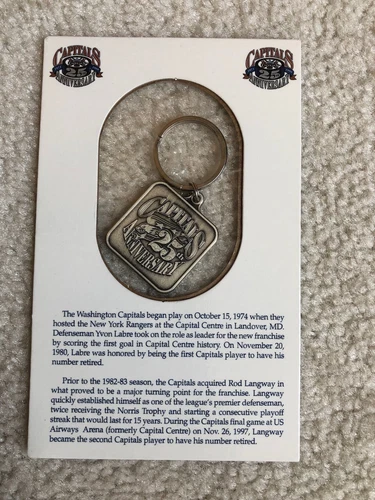 Washington Capitals 25th Anniversary Key Chain