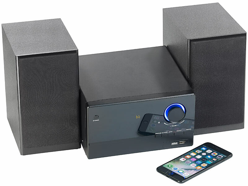 Chaîne hi-fi MSX-560 Bluetooth pour le salon avec radio FM et lecteur CD de nuit