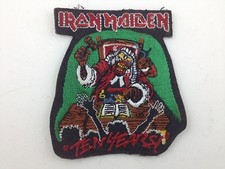 Iron Maiden Embroidered Patch  Ten Years
