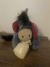 Vintage Disney Store Winnie the Pooh SUGAR PLUM FAIRY Eeyore Beanbag 8"