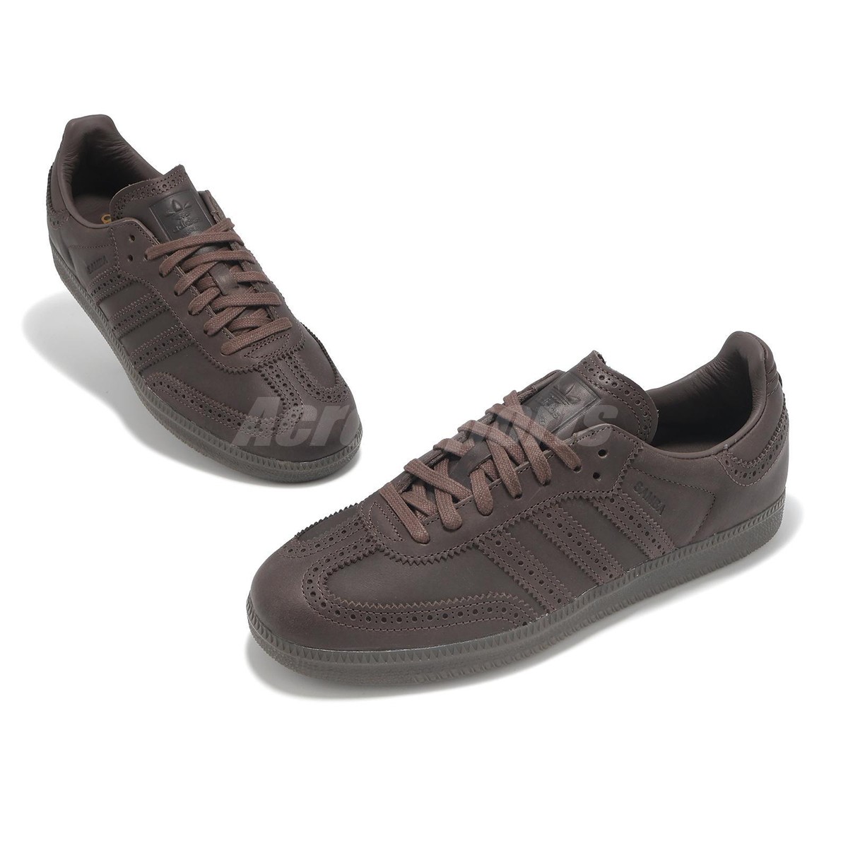 adidas Originals Samba OG Brogue Pack Brown Men Casual Lifestyle 