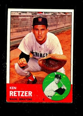 1963 TOPPS #471 KEN RETZER SENATORS EX+ E08860
