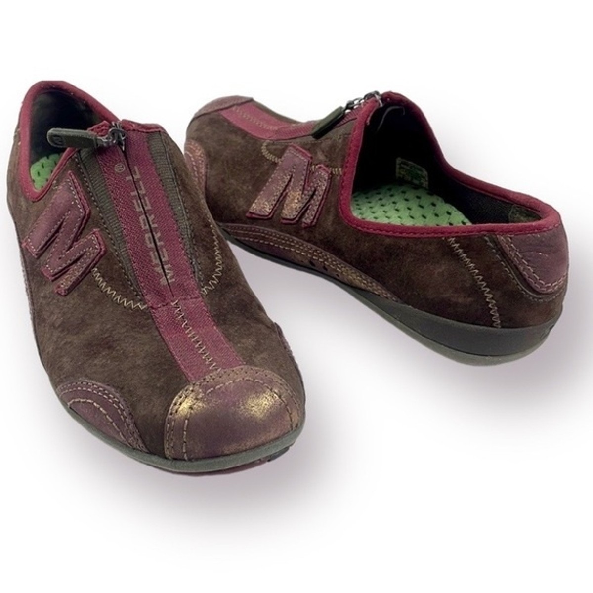 Merrill Brown Leather With Suede Accents Shoes Merrell Brown Flats for Women for sale | eBay main image 3