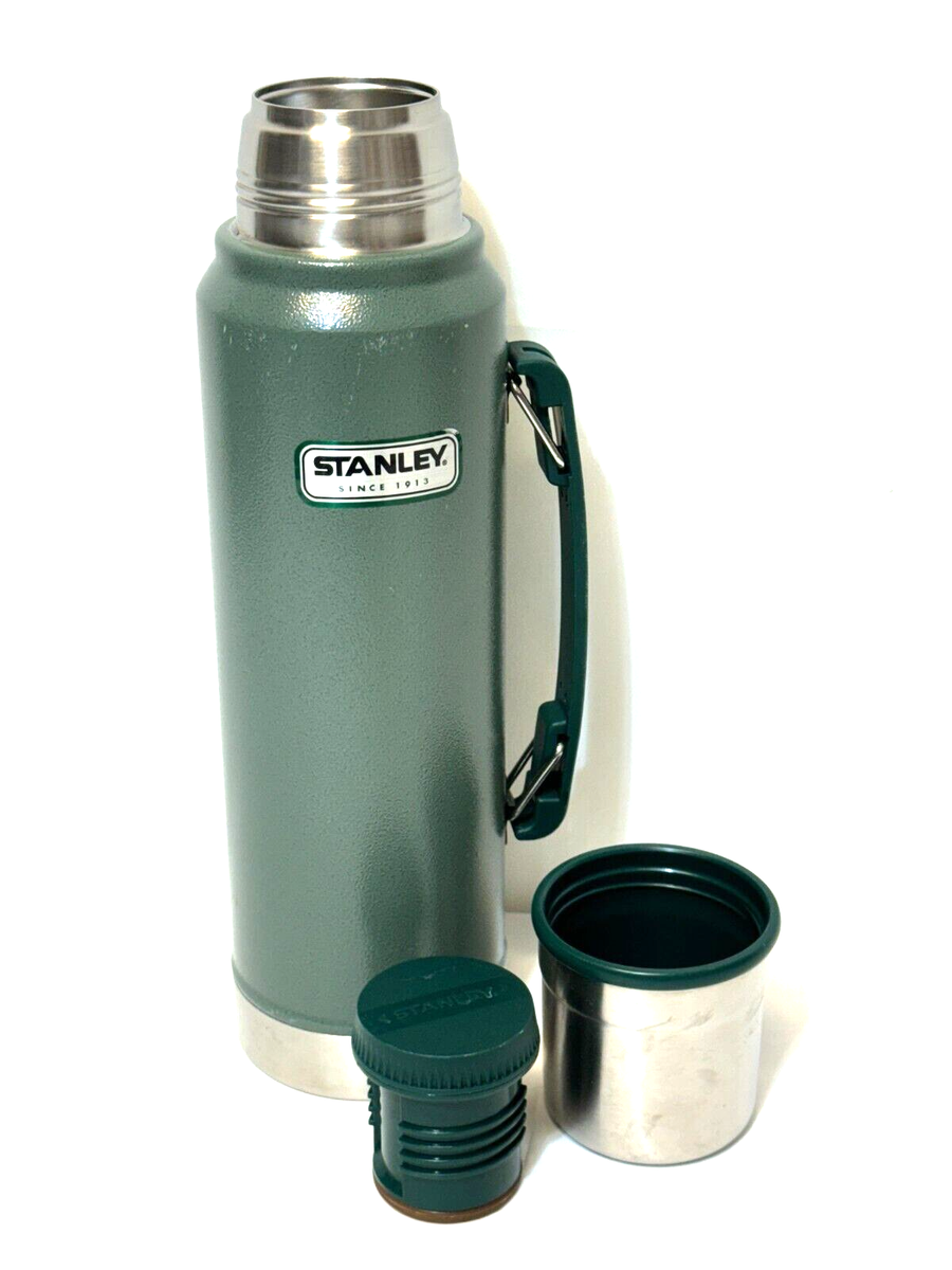Vintage Stanley Thermos Built for Life Since 1913 Green with Lid Cup