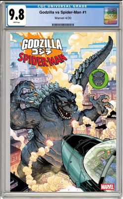 Godzilla vs. Spider-Man #1 CGC Graded 9.8 Nick Bradshaw Cover - Presale