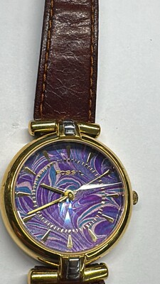 Ladies FOSSIL Dodecagon 12-Sided Crystal PC-7393 (A10) RUNS