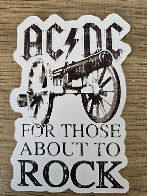 HANDMADE ACDC For Those About To Rock Sticker