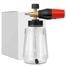 Snow Foam Lance Cannon Soap Bottle Sprayer for Pressure Washer Gun Car Wash 1/4”