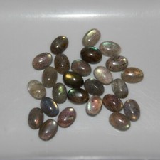 Labradorite 7x5mm Flat Back Oval Cabochon Loose Gemstone s 