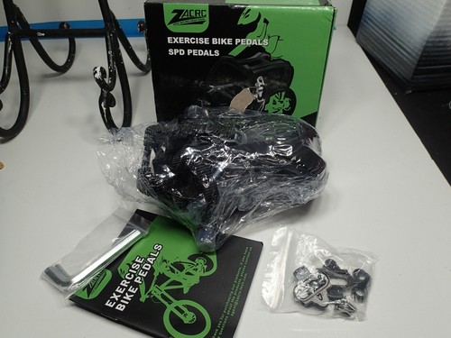 Zacro Exercise bike pedals Spd pedals for Spin bike Indoor Exercise 9/16 axels - Picture 2 of 3