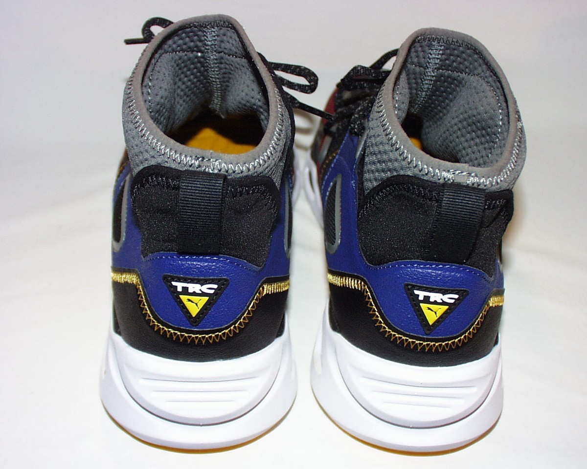 Puma TRC Blaze Mid Mens Casual Shoes Black Blue 386164-02 NEW Multi Sz Puma Puma TRC Blaze Mid WS (Puma Black-Platinum Gray) Men main image 2